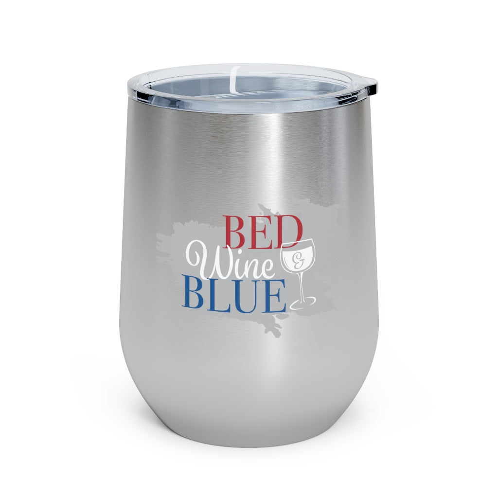 Red Wine and Blue 12oz Insulated Wine Tumbler