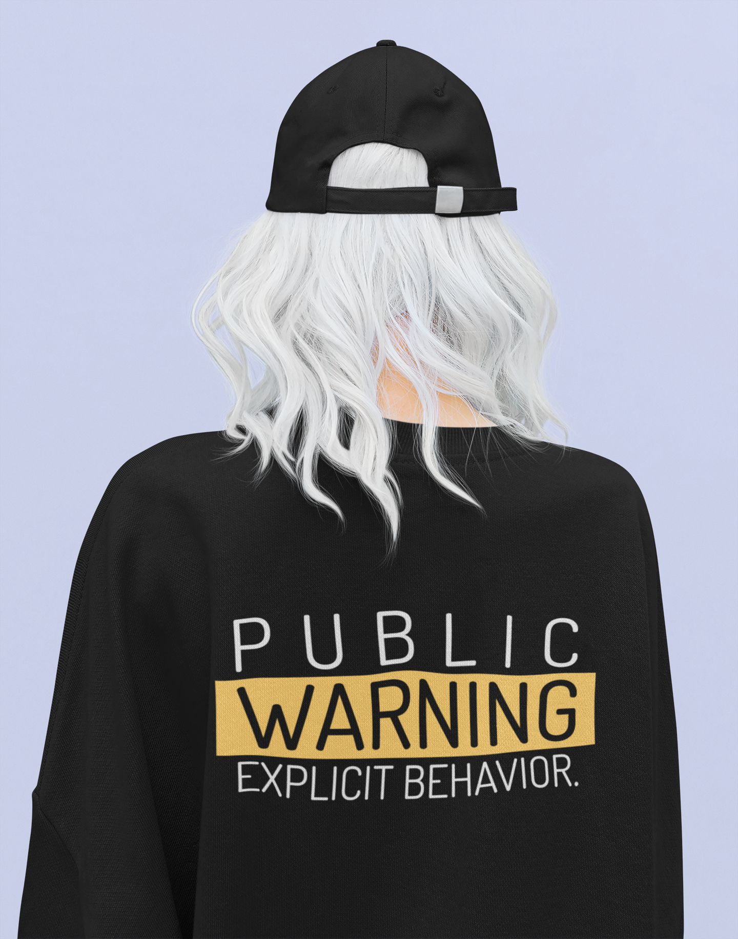 Public Warning, Explicit Behavior Sweatshirt