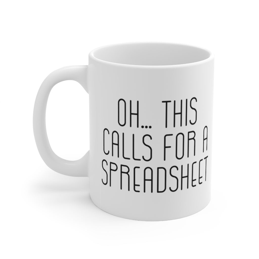 Spreadsheet Mug