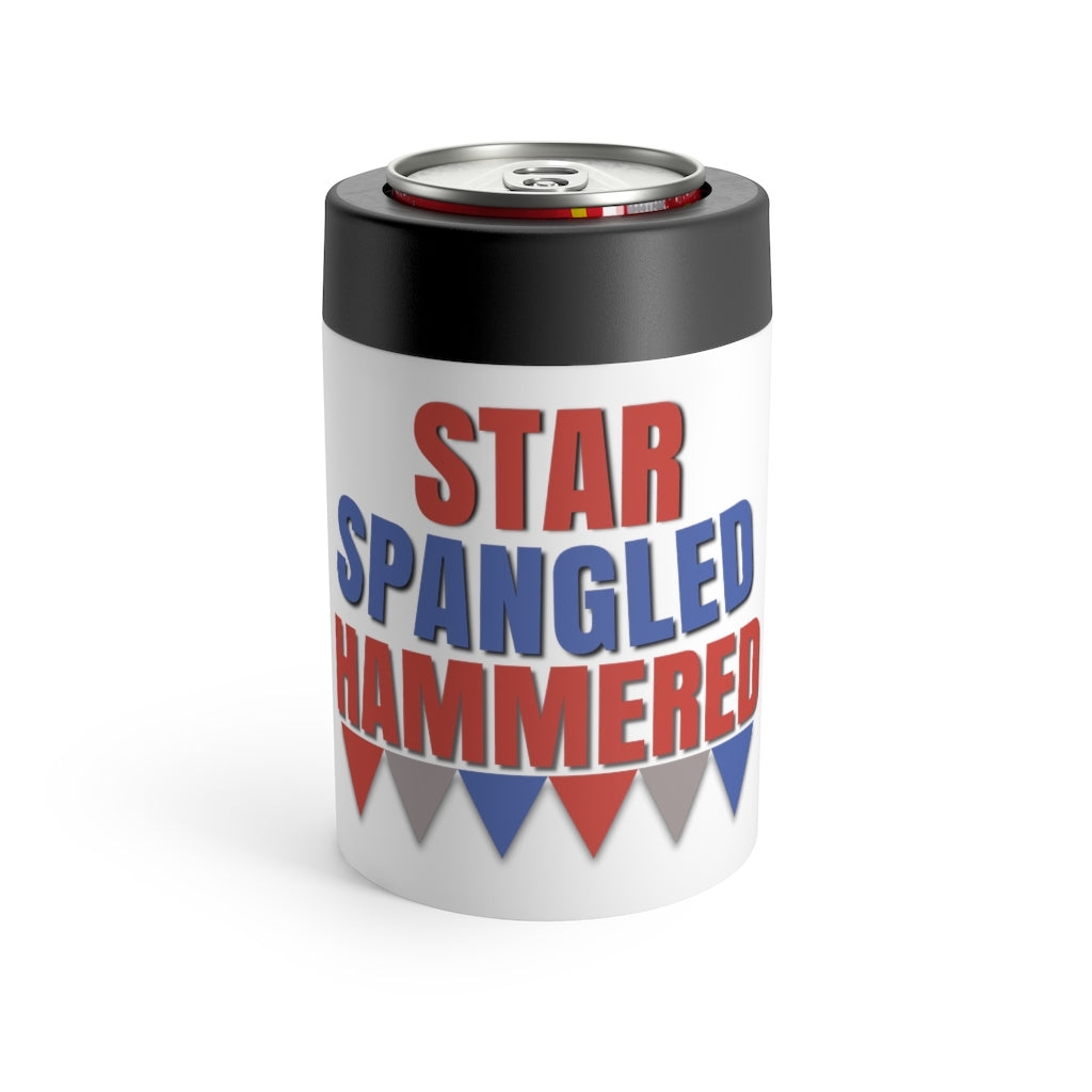 Star Spangled Hammered Can Holder