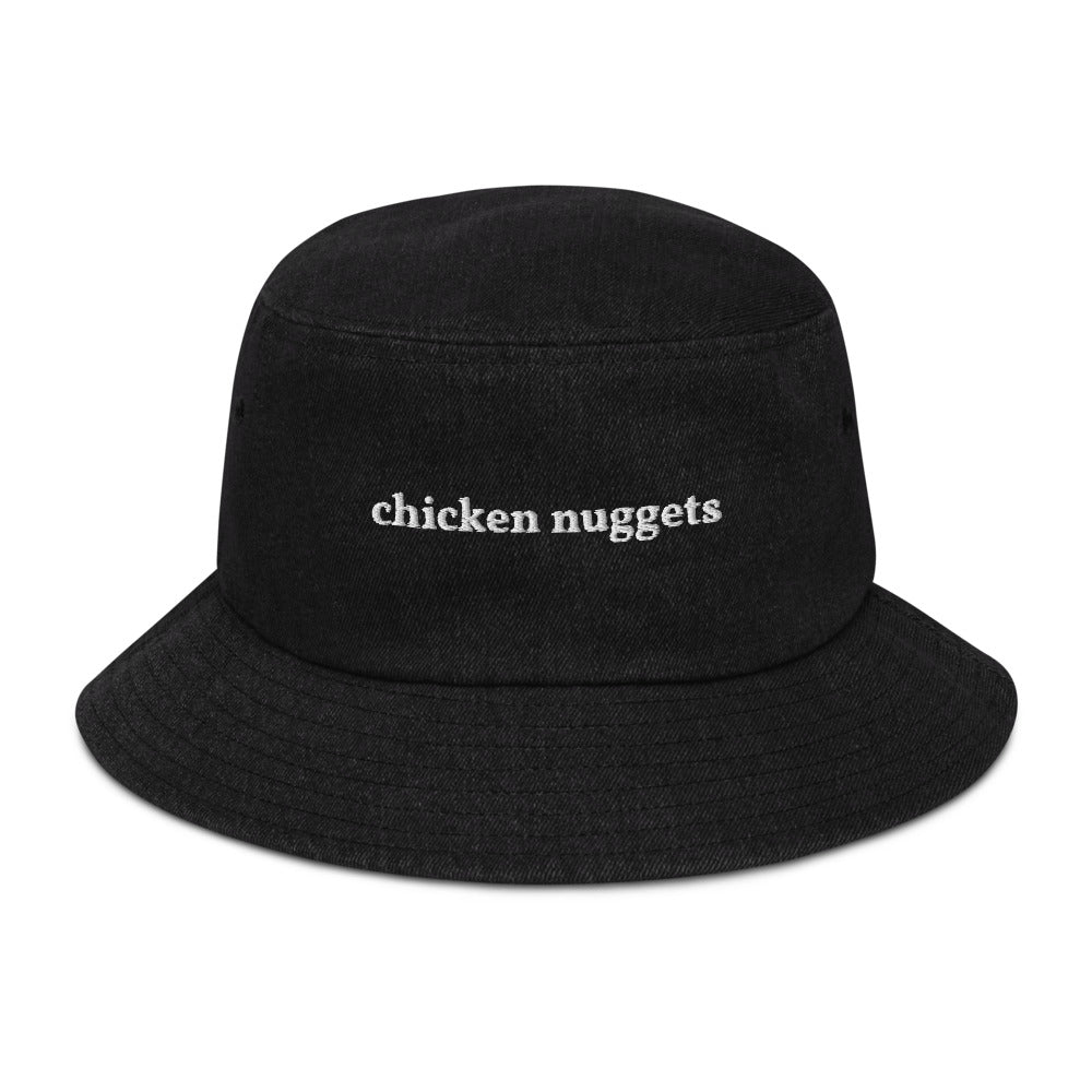 Chicken Nuggets Denim Bucket Hat