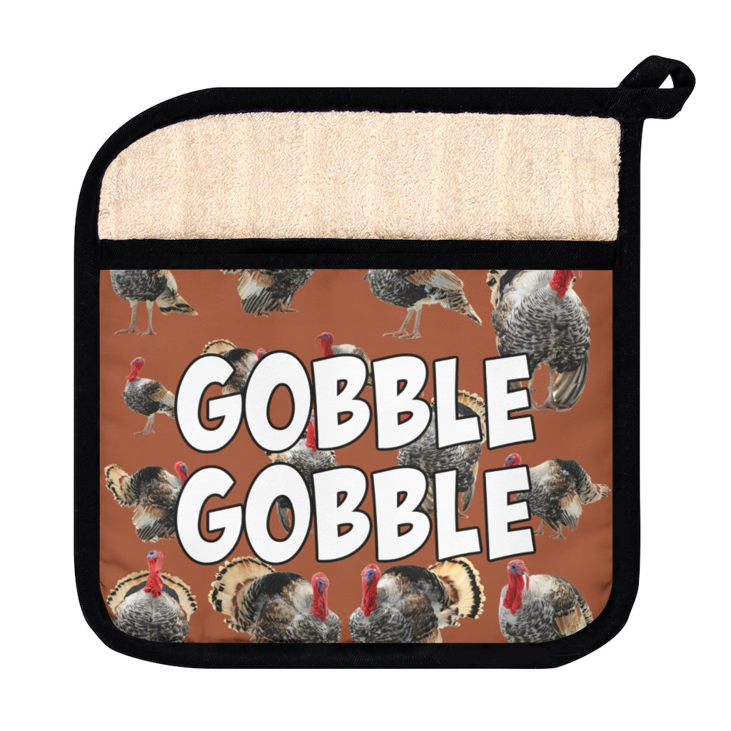Gobble Gobble Pot Holder with Pocket