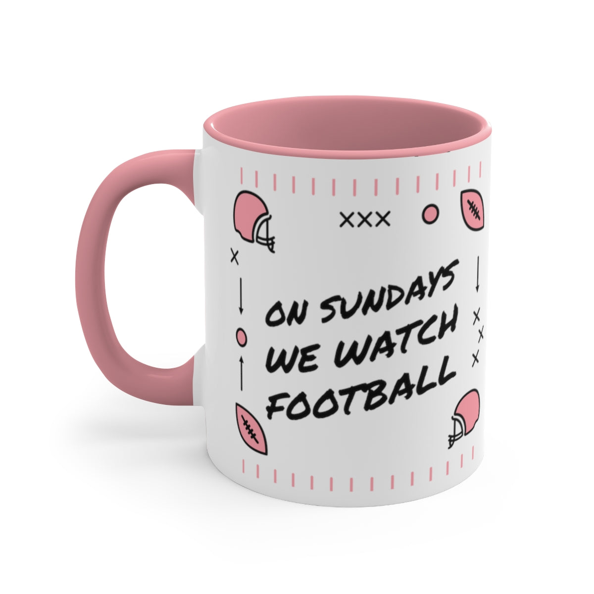 On Sundays We Watch Football Mug