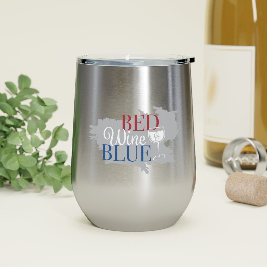 Red Wine and Blue 12oz Insulated Wine Tumbler