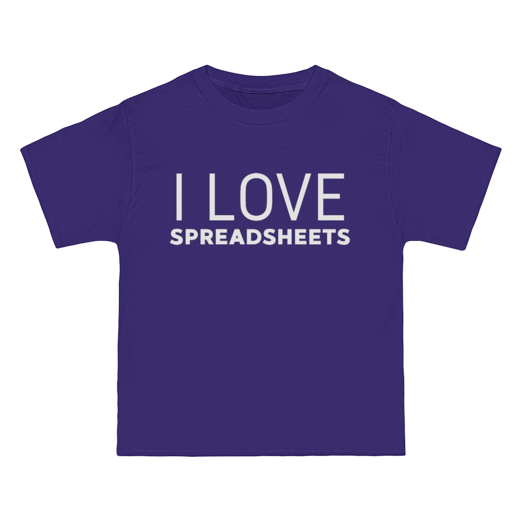 I Love Spreadsheets Baggy T-Shirt