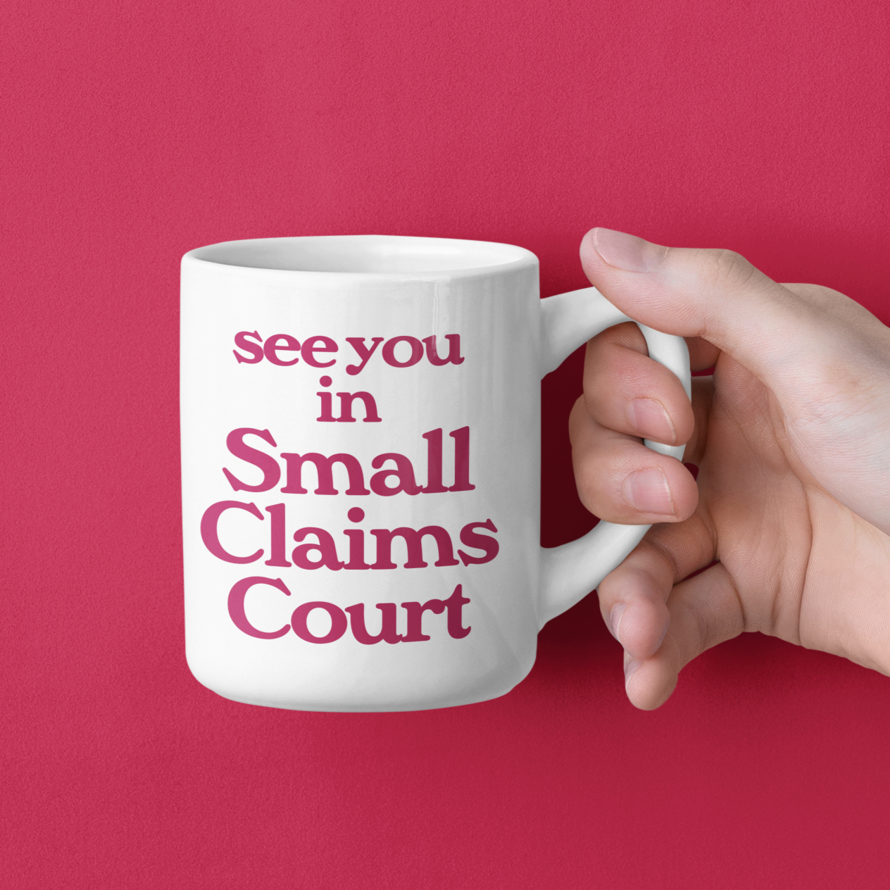 See You in Small Claims Court Mug