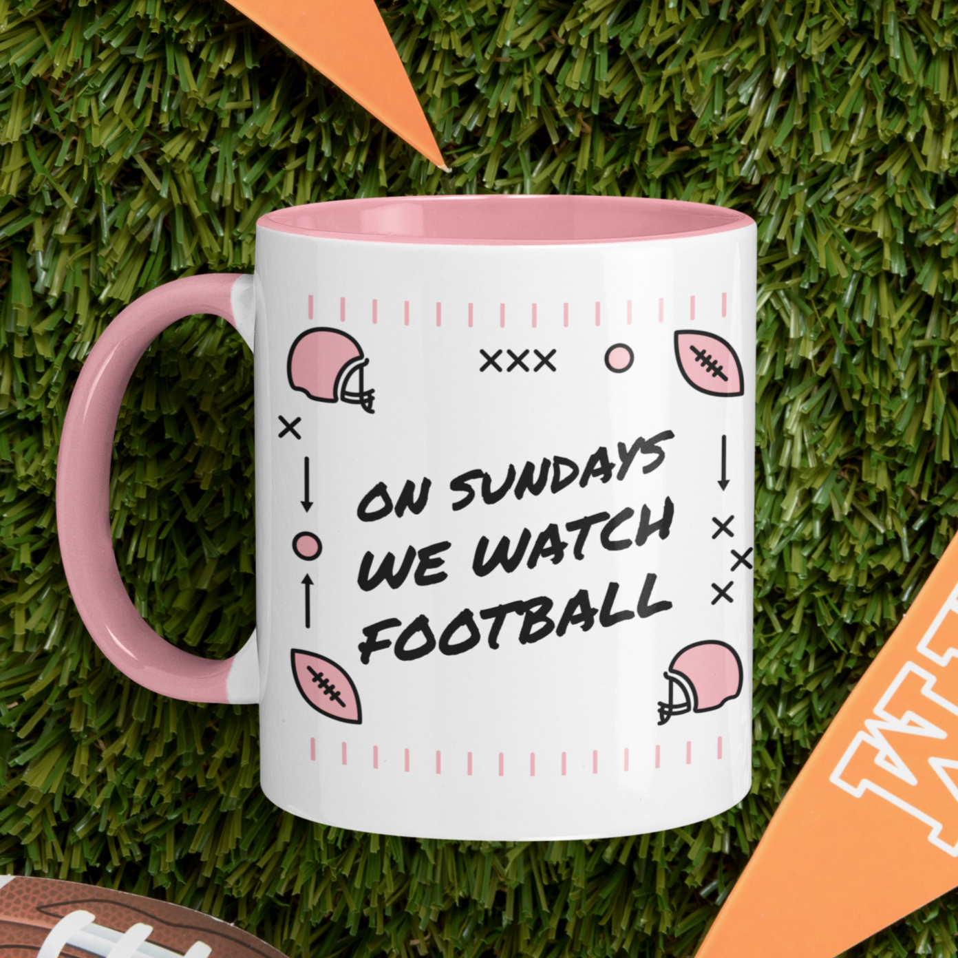 On Sundays We Watch Football Mug